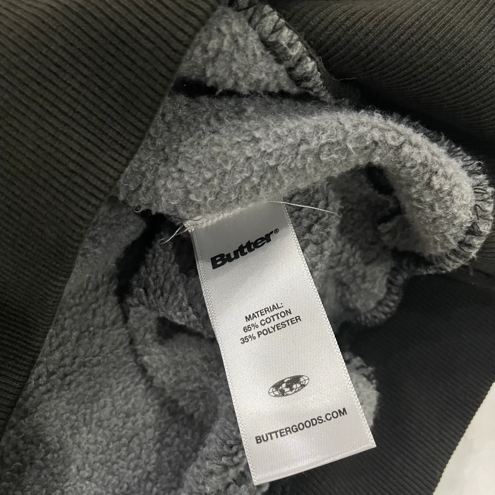 Suéter Butter Goods - Tonalidade Desbotada (Preto) – photo 4